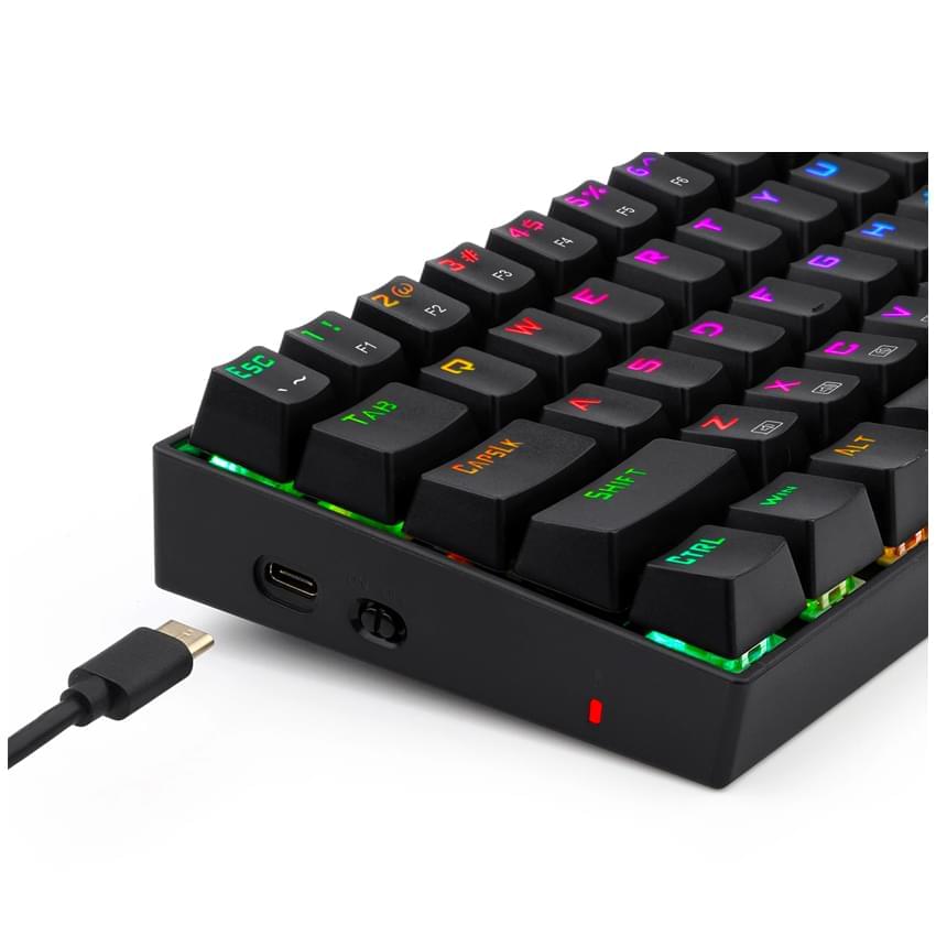 Teclado Mecanico Redragon Deimos Rgb Negro Switch Red